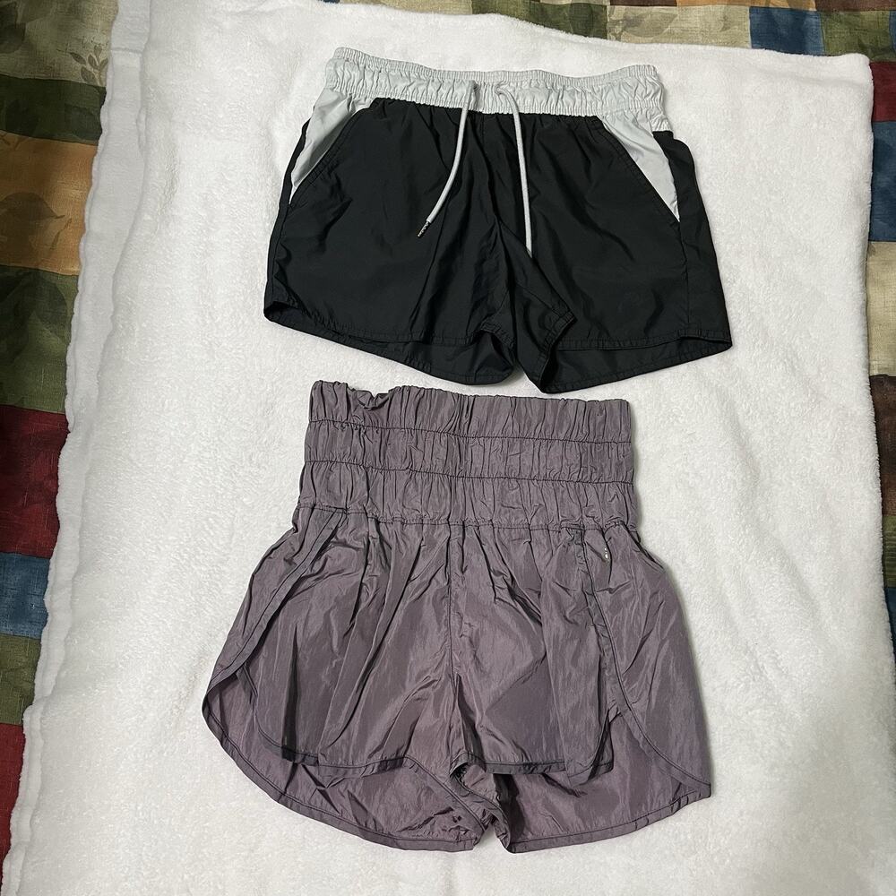 LOT OF 2 Nike,Free People Women's Shorts Size XS Running Lined Multicolor Pocket